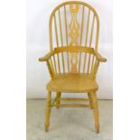 Elm high backed kitchen chair