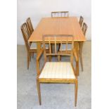 G plan style dining table and 6 chairs.