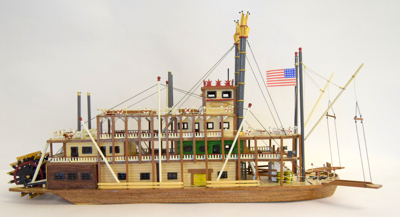 Model Steamer. Mississippi. Kit Built. 35 x 40cm - Image 6 of 7