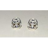 Pair of silver cufflinks