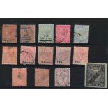 Bermuda/Ceylon selection of early Victorian stamps inc overprints