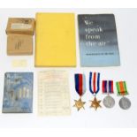 A WW2 Royal Air Force medal group of four including the France & Germany Star with posting box and