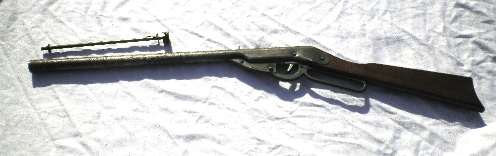 King Single Shot BB Gun Toy BB gun, Markham "King" No. 21 single shot, Rare 1st variation, pat'd Jan - Image 3 of 5