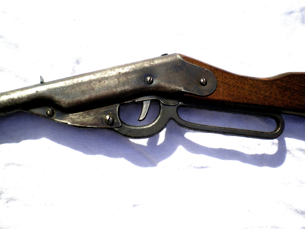 King Single Shot BB Gun Toy BB gun, Markham "King" No. 21 single shot, Rare 1st variation, pat'd Jan - Image 4 of 5