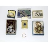 Collection of costume jewellery to include gold & silver