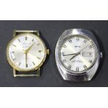 A Montine of Switzerland 9ct gold cased gentleman's wristwatch, the signed silvered dial with gilt