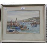 W. Sands - 'St Ives', watercolour, signed and titled, 24cm x 34cm.