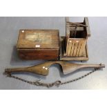 A set of Edwardian wooden 'Stepping Stones', within their original pine box, together with a small