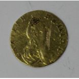 A Russian Catherine II gold poltina (half-rouble) 1777.