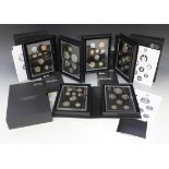 Three Royal Mint United Kingdom collectors' editions proof coin sets, comprising 2013, 2014 and