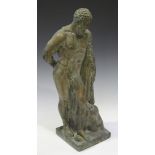 After the antique - a modern cast composition figure of the Farnese Hercules, height 59cm.