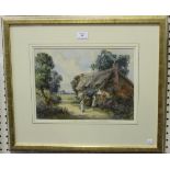 Thomas Noëlsmith - 'Wennington, Essex', late 19th century watercolour, signed and titled, 25cm x