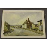 Ronald Birch - 'The White Hart, Blythburgh', watercolour and ink, signed, titled and dated '72, 38cm