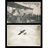 A collection of approximately 130 postcards of aviation interest, including photographic postcards