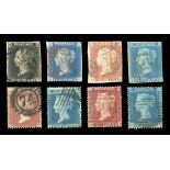 A collection of Great Britain stamps within thirteen albums from 1840 1d black and 2d blue, George V