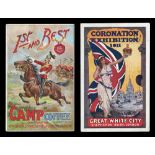 A group of 8 advertising postcards, including printed postcards publicising Camp Coffee, Jacob &