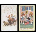 A collection of approximately 492 artist postcards, the majority children and comic interest,