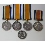 Four 1914-18 British War Medals, comprising to 'Lieut H.G.K Molineux.', '219662 Dvr.C.L.Brown. R.