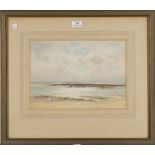 George Cockram - 'Parlwr Reef, Rhosneigr, Anglesey', watercolour, signed recto, titled Royal