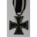 An Imperial German First World War period Iron Cross, second class, the suspension ring detailed '