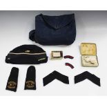 A small collection of Second World War period nursing items, including two British Red Cross Society