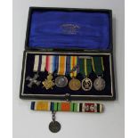 A set of six First World War period dress miniature medals, comprising Military Cross, 1914-15 Star,