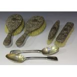 Two George III silver Fiddle pattern tablespoons, London 1813 by William Eley, William Fearn &