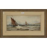 Thomas Bush Hardy - 'French Fishing Boats', watercolour with touches of gouache, signed, titled