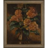 Frank Owen Salisbury - 'No. 20 Begonias', oil on canvas, signed and dated 11.8.47 recto, titled