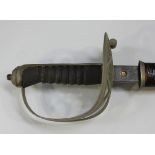 A George V Scots Guards officer's sword by Thompson, number 108430, with straight dumbbell section