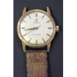 An Omega Seamaster Automatic gilt metal fronted and steel backed gentleman's wristwatch, the