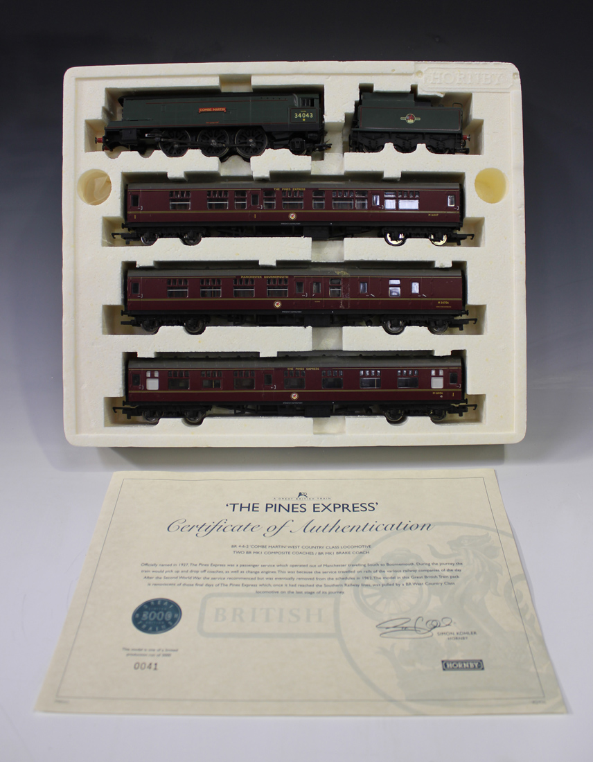 A Hornby gauge OO train pack No. R.2436 'The Pines Express', comprising West Country Class 4-6-2 - Image 3 of 3