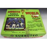 A Parker Games Super Striker table top five-a-side football set and a Subbuteo World Cup Edition