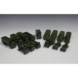 A good collection of Dinky Toys and Supertoys army vehicles and guns, including No. 660 tank