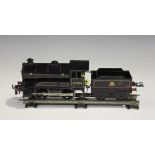 A Hornby Trains gauge O No. 50 clockwork 0-4-0 locomotive no. 60199 and tender, finished in BR black