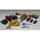 A collection of Dinky Toys, Corgi Toys, Husky Matchbox 1-75 Series and other die-cast, tinplate