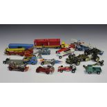 A collection of Corgi Toys, including a No. 266 Chitty Chitty Bang Bang, a No. 336 James Bond Toyota