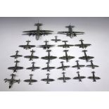 A collection of Dinky Toys aircraft, including a No. 60r Empire Flying Boat 'Caledonia' 'G-ADHM',