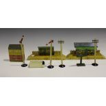 A Hornby Series M Station Set, comprising station, wayside station, signal cabin, two signals and