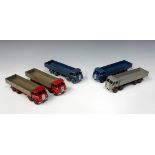 Five Dinky Supertoys No. 501 Foden eight wheel wagons with first type cabs (paint chips, playwear