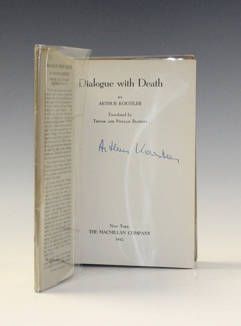 KOESTLER, Arthur. Dialogue with Death. New York: The Macmillan Company, 1942. First U.S. edition, - Image 2 of 2