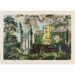 John Piper - Canons Ashby, screenprint in colours published by CCA, circa 1983, signed and editioned