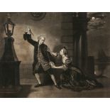 James McArdell, after Johan Zoffany - Mr David Garrick and Mrs Cibber in the Characters of Jaffier