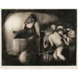 Ana Maria Pacheco - 'Perils of Faith', monochrome etching, signed, titled, dated '90 and editioned