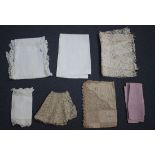 A small collection of late 19th century and early 20th century table linen, including placemats