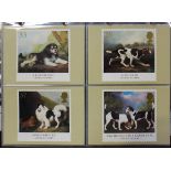 A group of eight albums containing Great Britain PHQ cards from 1974 Churchill, medieval warriors to