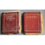 PHOTOGRAPHS. Two photograph albums titled 'Nigeria' and 'West Africa', mid-20th century,