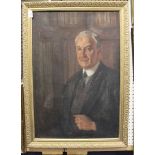 Haydn Reynolds Mackey - Portrait of a Gentleman, 20th century oil on canvas, signed, 87.5cm x 58.