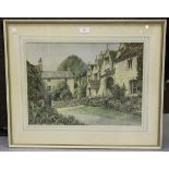 K.G. Kirk - 'Westhall Hill Farm, Burford', watercolour and ink, signed and titled, 34cm x 47cm,