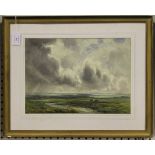 Wycliffe Egginton - 'A Stormy Day, nr Tavistock, Dartmoor', early 20th century watercolour, signed